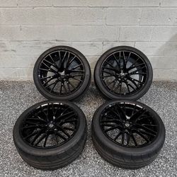 20" OEM Staggered Nissan GTR GT-R Wheels Rims Set of 4 20x9.5 20x10.5 5x114.3