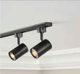 (Replacement Head) One Black Integrated LED Linear Track Lighting Cylinder Single Head.
