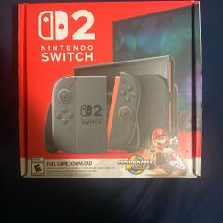 Brand New Unopened Nintendo Switch 2 (Mario Kart Bundle)