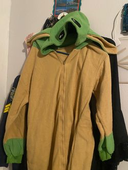 Alien Fleece Zip-Up Onesie Costume
