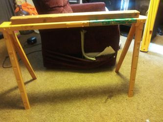 Crawford pro. Adjustable sawhorse holds up to 1200 pounds