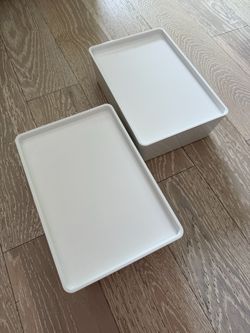 2x IKEA Kuggis Box with Lid
