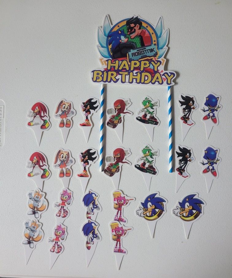 Sonic Cake Decorations