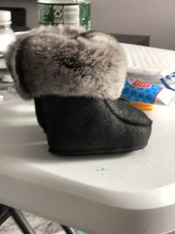 Real Fur Infant Boots