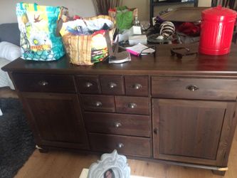 Ikea wood sideboard