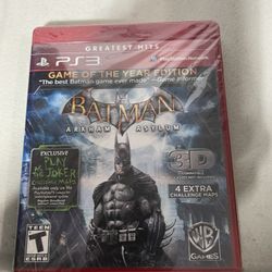 PS3 Batman Arkham Asylum New 