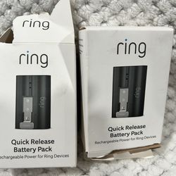 2 Rechargeable Ring Camera Batteries