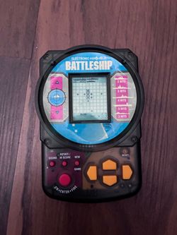 Vintage 1995 Battleship Electronic Handheld Game Milton Bradley MB Test & Works
