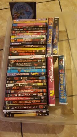 39 CD movies and 4 VHS