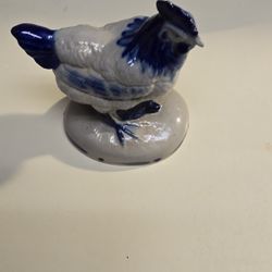 Roosters Ceramic Blown Glass