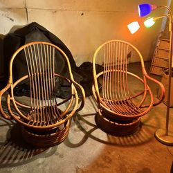 2 Bamboo Chairs 