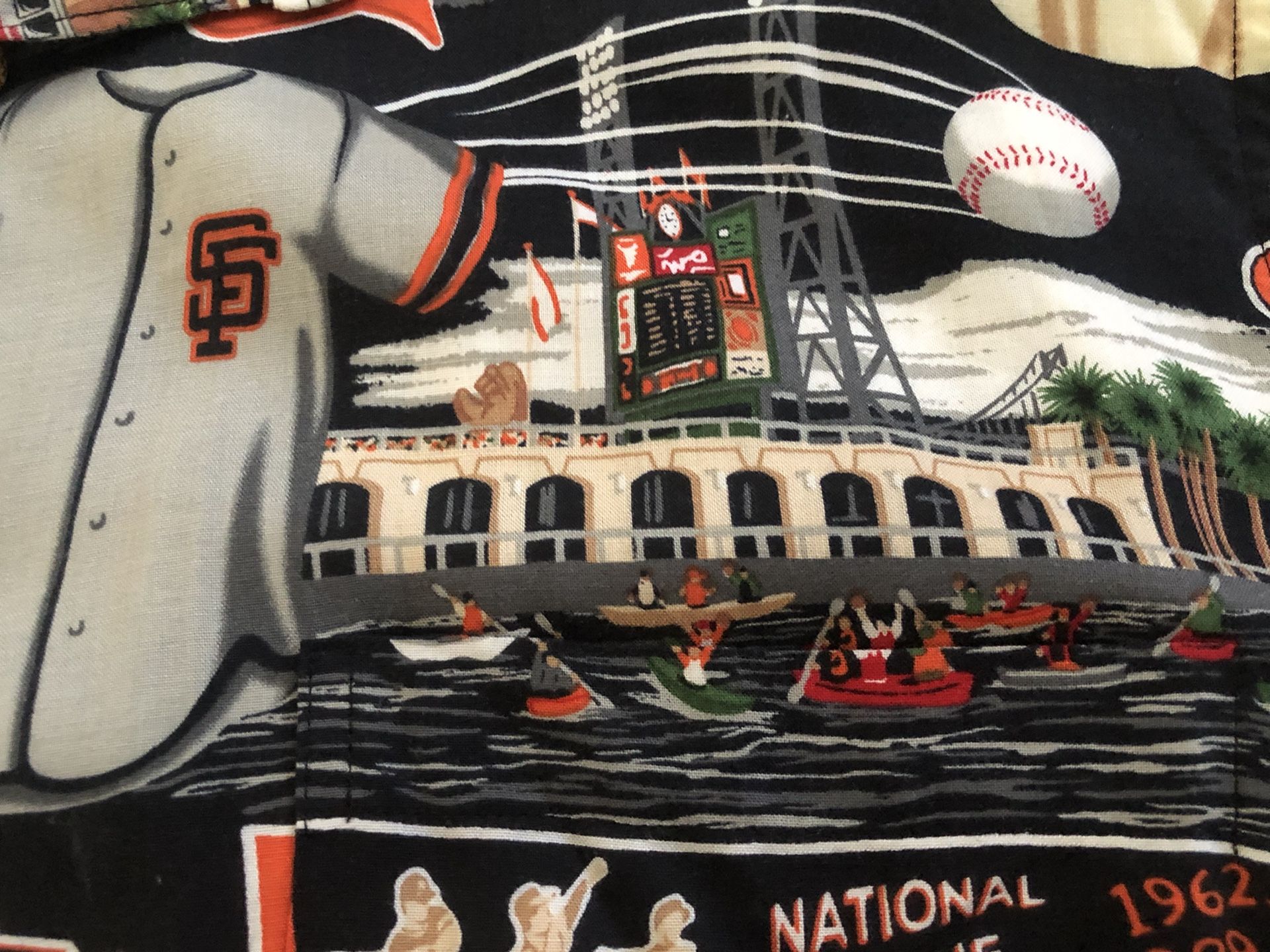 Vintage San Francisco Giants Hawaiian Dress Shirt