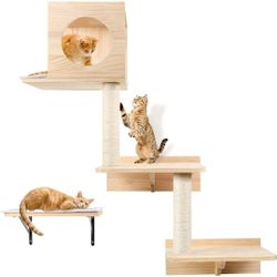 Wall Mounted Tall Scratching Post,