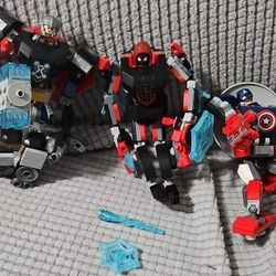 Lego  Thor, Captain America, Spiderman 