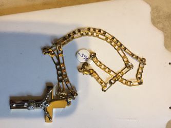 18karats Gold filled Figaro Necklace