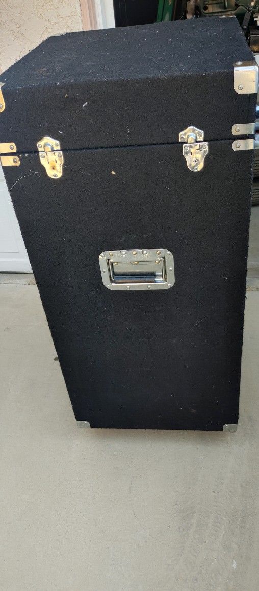 DJ Coffin Console With Tracks For Amp's And Mixer