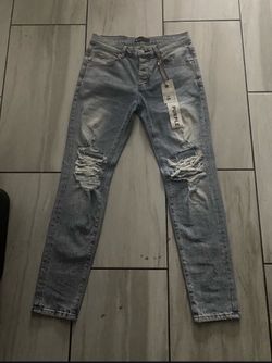 Purple jeans