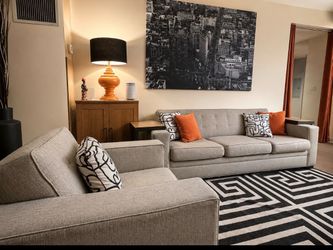 Sofa and Matching Oversized Chair