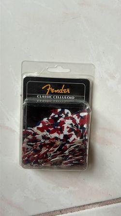 Fender pics sealed package Classic Celluloid red white and blue