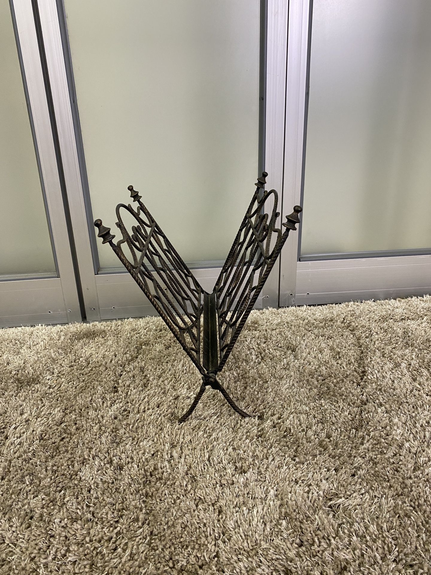 Wrought Iron Magazine Rack 