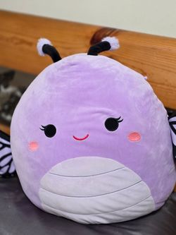 Original Squismallows purple butterfly big size