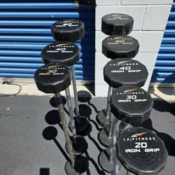 Iron Grip Barbells Weight Set Gym Weights