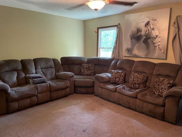 Sectional Set 2 Recliners With Sleeper