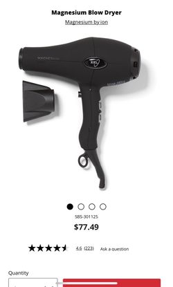 Professional ION Brand Hair dryers