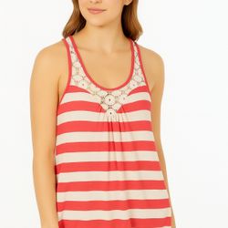 Striped Red And White Shirt