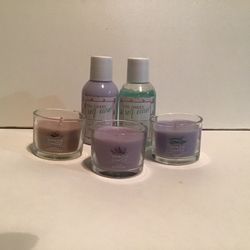 Lavender Body Wash & Body LotionWith 3 Yankee Votive Candles