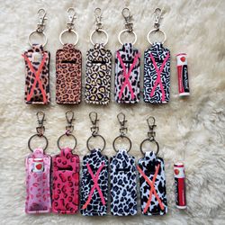Style # 6 Chapstick Holder Keychain w/Chapstick