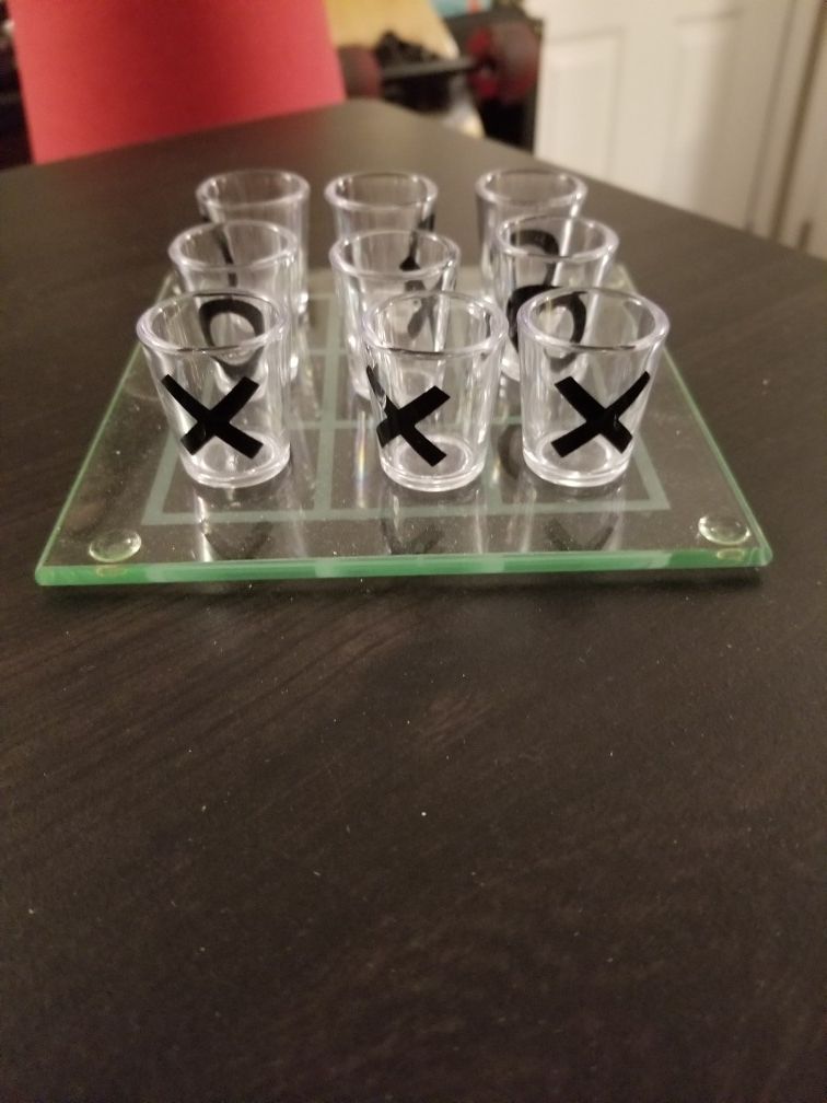 Mini Shot Glass Tic Tac Toe