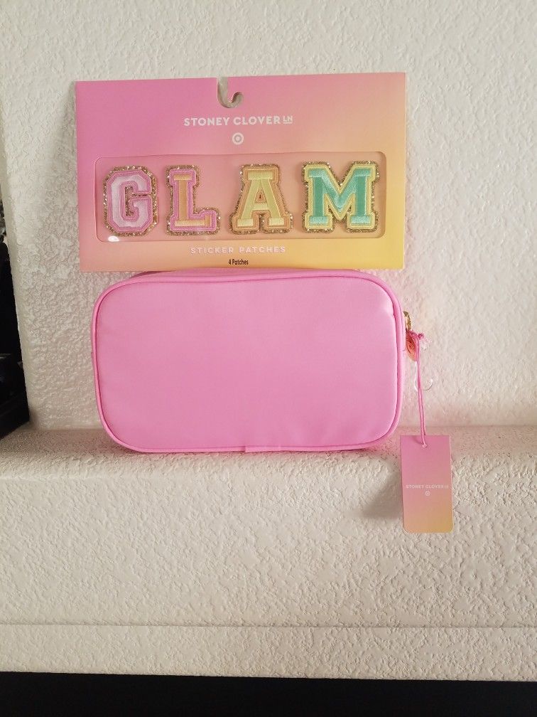 Stoney Clover Makeup Pouch With Stickers