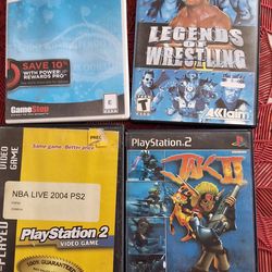 Ps2 games and wii game