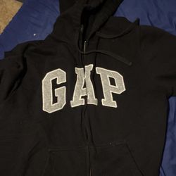 Black gap zip up hoodie