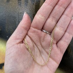 14k CURB BRACELET 