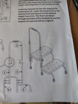 2-Step Step Stool with Handrail