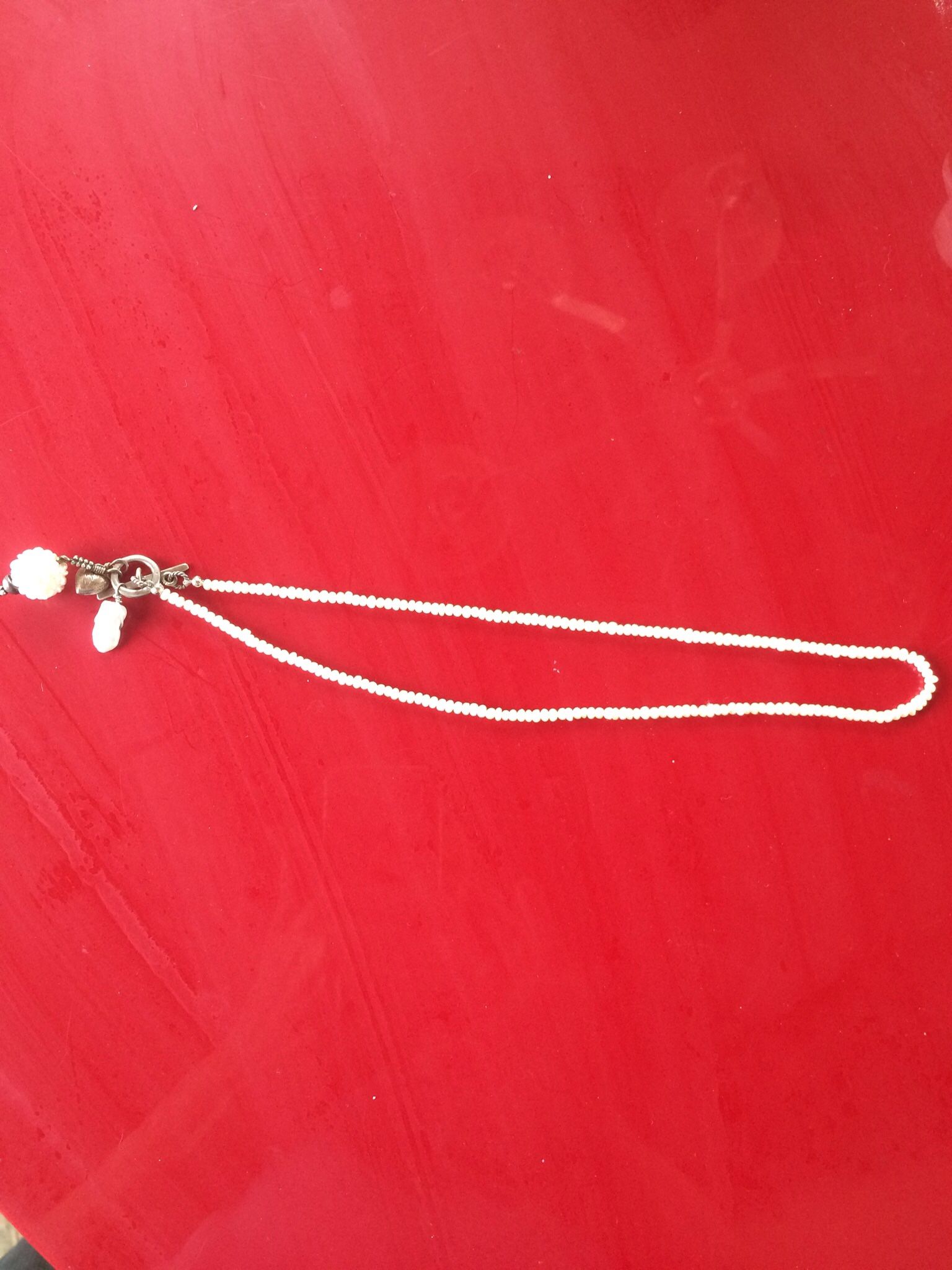 PEARL NECKLACE WITH CHARMS