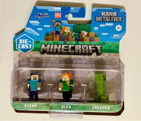 3pc Minecraft Nano Metalfigs