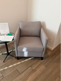 Grey arm chair