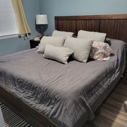 Wooden Bed Set (King)