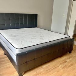 KING SIZE BED FRAME INCLUDING KING MATTRESS AND BOX SPRINGS $595! QUEEN SIZE $550!!