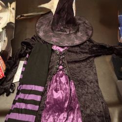 Adult Witch Costume Dress & Tutu Size XL