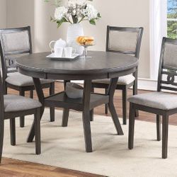 5 PC DINNING SET NEW IN BOX GREY FINISH ☎️ 1714586,2564