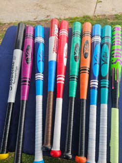 Custom made wiffle bats.