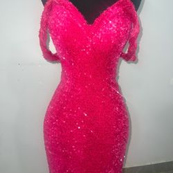 Pink Sequin Dress