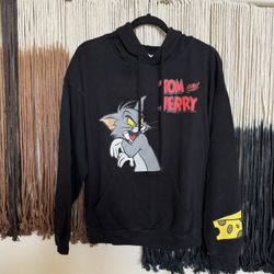 Black and yellow Tom and Jerry hoodie; perfect condition