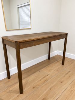 IKEA TONSTAD Desk – Brown Stained Oak Veneer