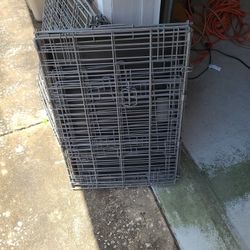 Dog Crate With 3 Doors And Pan 