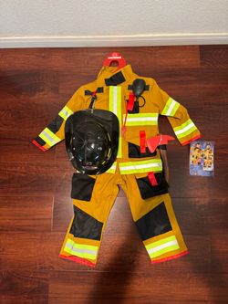 Kids Firefighter Halloween Costume Set 3T-4T